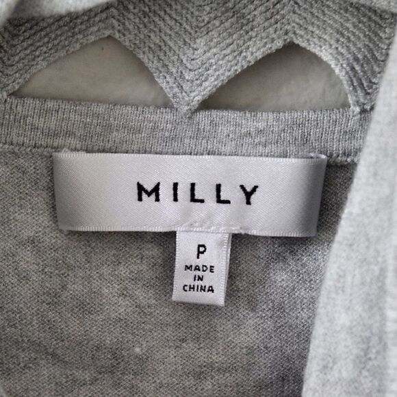 MILLY Top, Heather Gray, Size Small - Picture 2 of 8